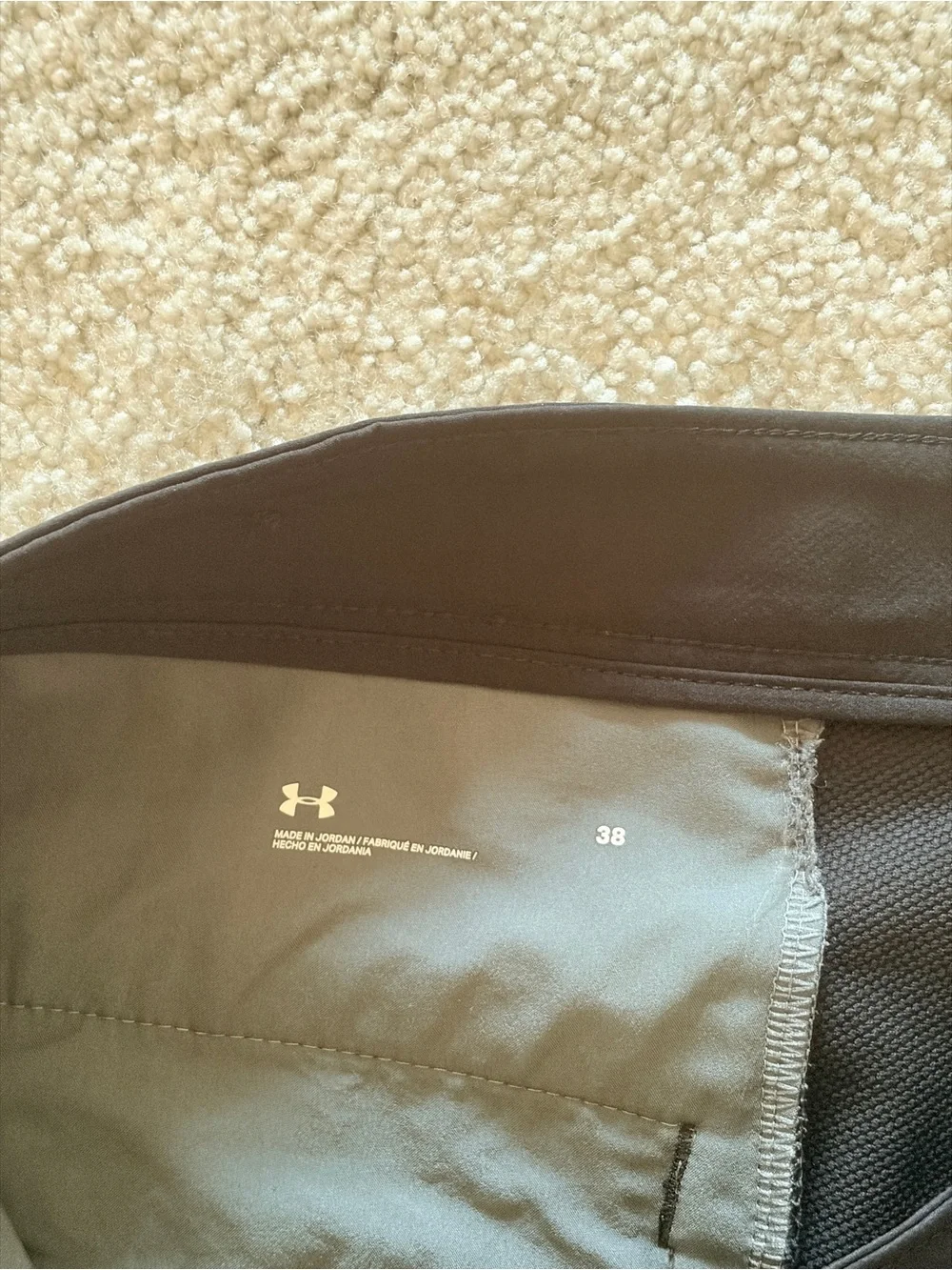 Under Armour Men's Black Flat Front Performance Shorts